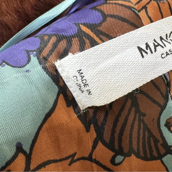 Mango Lapels Faux Fur Brown Tobacco Coat - Picture 5 of 16